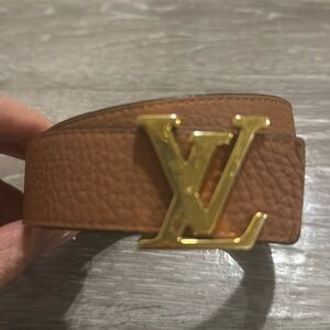 LV logo reversible belt brown/black